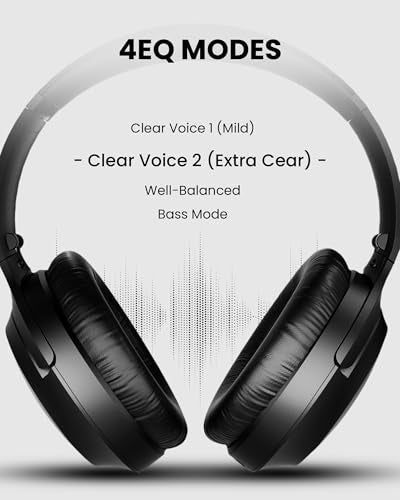 Avantree Aria Aura – Auracast & Bluetooth Headphones for TV & Public | 4 EQ with Clear Voice for Seniors, 35H Battery, Over-Ear Comfort, Ideal for Home, Churches & Museums - style: without Charging Stand
