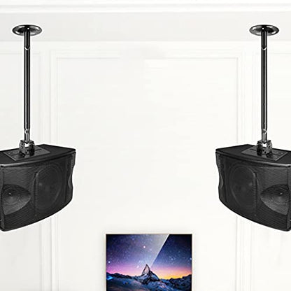 Speaker Bracket Speaker Ceiling Bracket Speaker Wall Bracket Heavy-Duty Surround Speaker Stand Universal Size Speaker Stand can Withstand 50kg Speaker Stand