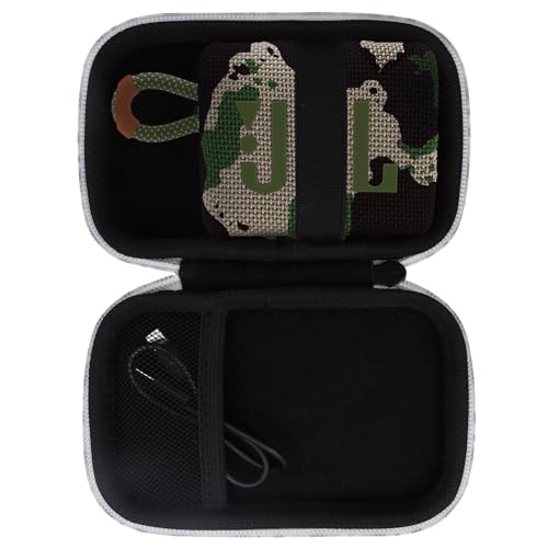 for JBL Go 5/4/3 Ultra Portable Speaker Hard Travel Case, Squad Camouflage | Protective Storage Bag with Mesh Pocket & Hand Strap, Shockproof EVA Carrying Box, Soft Lining - color: Squad Camouflage Case
