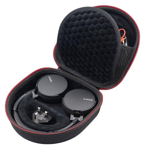 Digicharge Carry Case for Over Ear Headphones/Headset, Flat Folding Large - size: Flat Folding Over-Ear Headphones