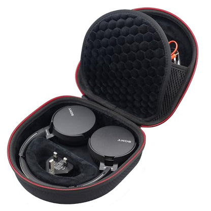 Digicharge Carry Case for Over Ear Headphones/Headset, Flat Folding Large - size: Flat Folding Over-Ear Headphones