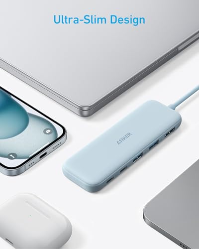 Anker USB C Hub, 5-in-1 USBC to HDMI Splitter with 4K Display - color: Blue