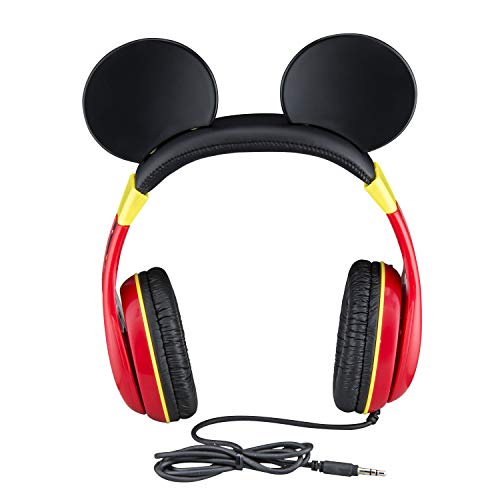 eKids Mickey Mouse Kids Headphones with 3.5mm Audio Jack, Wired Headphones for School, Home or Travel (Mickey Mouse) - color: Mickey Mouse