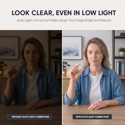 1080P Webcam for PC & Laptop with Microphone — Stay Connected | Plug and Play No Driver, Crystal Clear Video Auto Lighting, Privacy Physically Protected, Mount It Anywhere in Seconds - color: Black