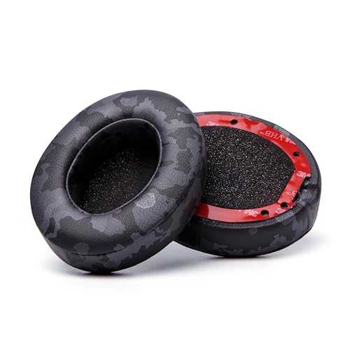WC PadZ Studio 2 & 3 - Ear Pads for Beats Studio 2, 3 Wired & Wireless | Made by Wicked Cushions | Does NOT Fit Beats Solo (B0501, B0500). PU Leather, Enhanced Foam & Stronger Adhesive | Black Camo - color: Black Camo