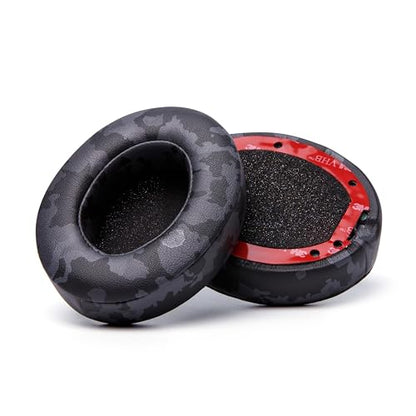 WC PadZ Studio 2 & 3 - Ear Pads for Beats Studio 2, 3 Wired & Wireless | Made by Wicked Cushions | Does NOT Fit Beats Solo (B0501, B0500). PU Leather, Enhanced Foam & Stronger Adhesive | Black Camo - color: Black Camo
