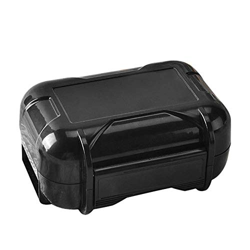 V-MOTA HSA Transparent boxs Ear Bud Earphone Headset Headphone Case Mini Storage Carrying Pouch Bag Waterproof Box Suitcase Carry case (Black)