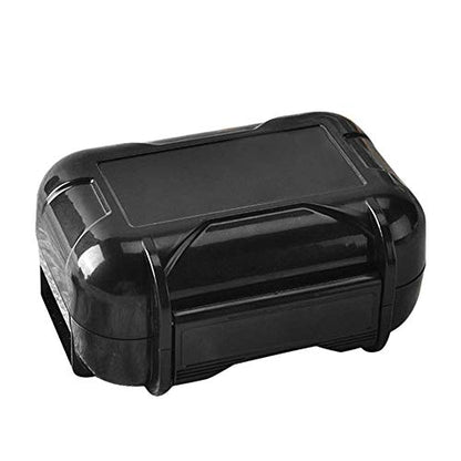 V-MOTA HSA Transparent boxs Ear Bud Earphone Headset Headphone Case Mini Storage Carrying Pouch Bag Waterproof Box Suitcase Carry case (Black)
