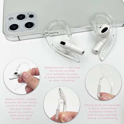 Adjustable Transparent Ear Hooks – Multi-Dimensional Anti-Drop Sports Ear Clips