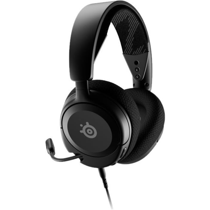 SteelSeries Arctis Nova 1 Multi-System Gaming Headset — Hi-Fi Drivers — 360° Spatial Audio — Comfort Design — Durable — Ultra Lightweight — Noise-Cancelling Mic — PC, PS5/PS4, Switch, Xbox - Black - color: Black, style: Nova 1