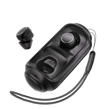 Mini Wireless Earbuds Bluetooth 6.0 in Ear Light-Weight Headphones,with 360-degree Rotating Charging case,ENC Noise Cancelling, Ergonomic Sport Headphone Headset for Gym/Running/Work(Black) - color: Black
