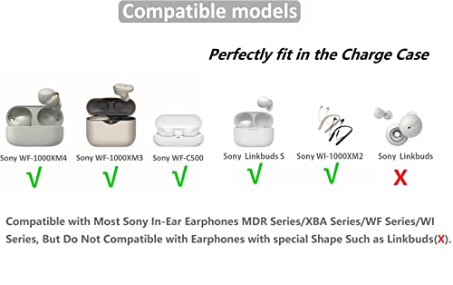 JNSA Replacement Earbud Tips Memory Foam Ear Tips Noise Isolation Foam Eartips Compatible with Sony WF-1000XM4 WF-1000XM3 Earbud Headphones, [Fit in Case],3 Pairs,Silver (FoamXM4S3P) - size: S/M/L 3 Size