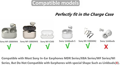 JNSA Replacement Earbud Tips Memory Foam Ear Tips Noise Isolation Foam Eartips Compatible with Sony WF-1000XM4 WF-1000XM3 Earbud Headphones, [Fit in Case],3 Pairs,Silver (FoamXM4S3P) - size: S/M/L 3 Size