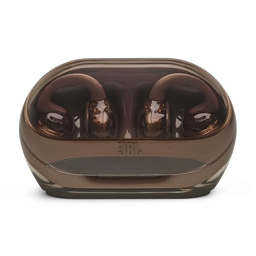 JBL Soundgear Clips Open Ear Headphones for Situational Awareness - Copper | Up to 32 Hours Total Playtime With Speed Charge, Sweat Resistant, Noise-Reducing Mics, App Control For Custom Audio - color: Copper