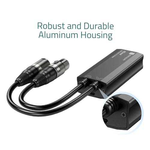 Dante Audio 2CH Digital Audio I/O Adapter, 2x2 Channels, TAA Compliant (MSQ-3400D)