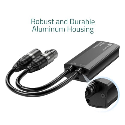 Dante Audio 2CH Digital Audio I/O Adapter, 2x2 Channels, TAA Compliant (MSQ-3400D)
