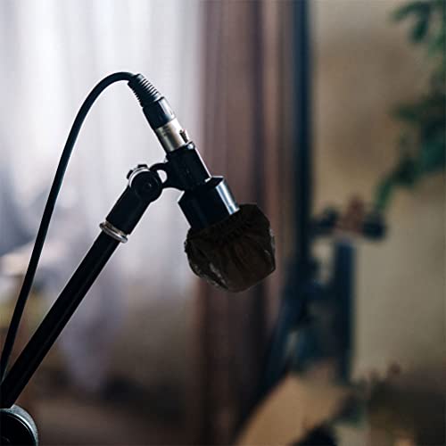Vaguelly 200pcs Disposable Non-woven Microphone Covers Ktv Mic Protector for Handheld Mics Easy to Install and Safe for Events and