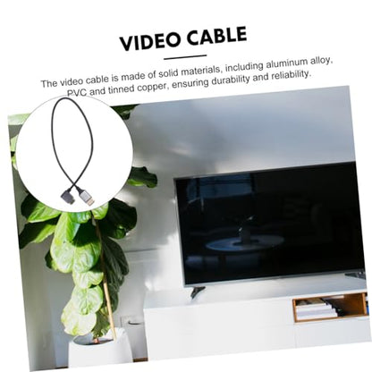 Right Angle Male to Male Video Cable 8k Compatibility for Tvs Computers Projectors and Home Theater