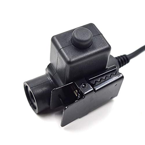 U94 PTT Cable Plug Headset Adapter Tactical Push to Talk Connector 7.0mm | Compatible with Baofeng Radio BF-F8HP BF-F9 UV-82 UV-82HP UV-82C UV-5R UV-5R+ UV-5R Mini UV-5RA UV-5RB UV-5RC UV-5RD UV-5RE