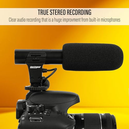 Deco Gear Universal Mini Condenser Shotgun Microphone for Digital Cameras