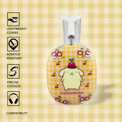 Sonix x Sanrio Protective Case for AirPods Max Headphones - Stylish TPU Hard Shell Ear Cup Covers | Old School Pompompurin - color: Old School Pompompurin