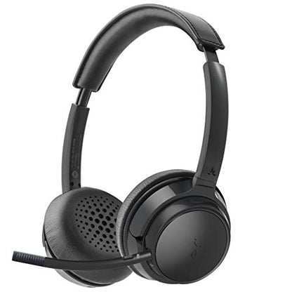 Avantree AH6B - Bluetooth On Ear Headphones with Detachable Mic for Work in Office or at Home, Premium Sound, 22 Hrs Playtime, Soft Padding, Lightweight, Wireless & Wired for Phone PC Laptop, Black