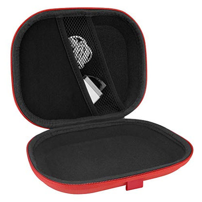 Geekria Shield Headphones Case Compatible with JBL Tune 660NC, Tune 560BT, Tune 510BT, Tune 500BT, Jr 310BT and More, Replacement Hard Shell Travel Carrying Bag with Cable Storage (Red) - color: Red