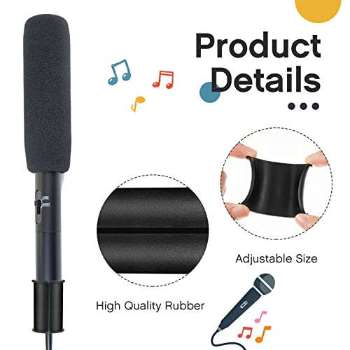 Boao 4 Pcs Microphone Shock Mount Rubber Spacer Tube | Microphone Sleeve Washer Compatible with Rode NTG Shotgun Fx3 Mic Shock Mount