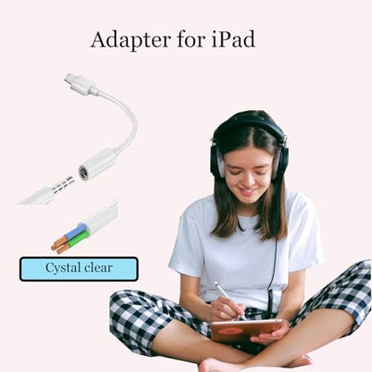 USB C to 3.5mm Female Headphone Jack Adapter for Audio