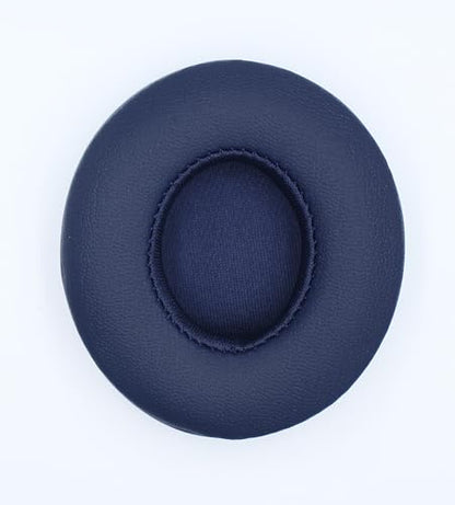 Headphone Replacement Ear Pad Cover Compatible with Beats by Dre Solo3 Solo2 Wired Wireless Headphones Protein Leather Memory Foam Headphone Cushion Ear Muffs-College Blue - color: college blue