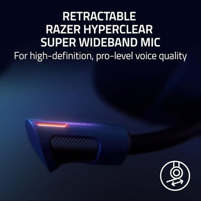 Razer Kraken V4 Pro Wireless Gaming Headset w/OLED Control Hub | HD Haptics, 2.4GHz Wireless, Bluetooth, USB, 3.5 mm, Super Wideband Mic