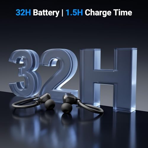 Middle Rabbit Rampage 2 Gaming Earbuds with 2.4G USB Dongle, 20ms Low Latency, Wireless Bluetooth Neckband Headphones for Work & Play, Mic, 32H Playtime, Around-the-Neck, for PS5/PC/Laptop