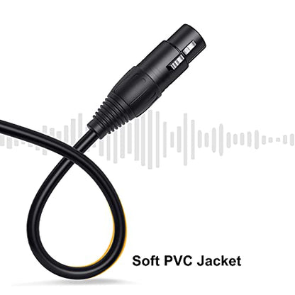Balanced XLR Splitter Dual XLR Female to 1XLR 3Pin XLR Y-Split Patch Cable | 2XLR to 1XLR 3Pin Microphone Splitter for Studio Preamp,Equzalizer, speaker, Patch Bay, Studio Harmonizer, 1-feet - size: 1 Male XLR to 2 Female XLR, style: 2 Pack