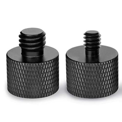 Mic Screw Adapter - 5/8 to 1/4 & 5/8 to 3/8 Adapter Set for Microphone Stand to Tripod and Camera - size: 1/4 & 3/8 Kit