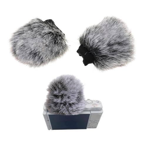 Artifical Furry Wind Muff Windshield for ZV1 VLOG Microphones Windproof Cover Improve Screen