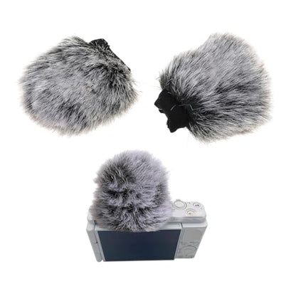 Upgrades Furry Wind Muff For ZV1 VLOG Mic Furry Windscreen Muff WindShield Long Lasts Performances Wind Cover Cloth
