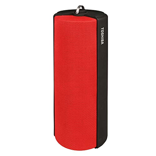 Toshiba Bluetooth Speaker | Wireless Speaker with Bluetooth Technology | 10+ Hour Battery Life | 30 FT Operating Range | Built in Microphone | Portable Speaker with 6 Watts of Power | TY-WSP70(R) - color: RED