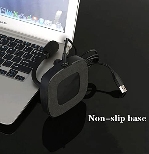 USB Microphone, Plug & Play Gaming Mic, Microphone for Streaming with Mute Button, Ideal for Gaming, Meetings (Black)