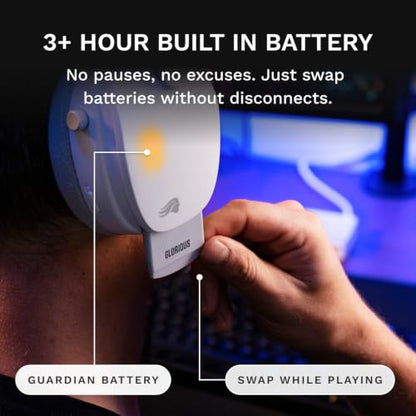 GLORIOUS GHS Wireless InfinitePlay - Gaming Headset - PC, PS5, PS4 - White - color: White, size: One Size - GHS Wireless