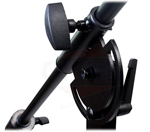 GRIFFIN Rolling Studio Mic Boom Stands with Wheels (Extended XHeight Edition) 2 Pack – 11FT Telescoping Arm, Tripod Base with Casters & Mic Holder for Overhead Recording - size: 2 Pack