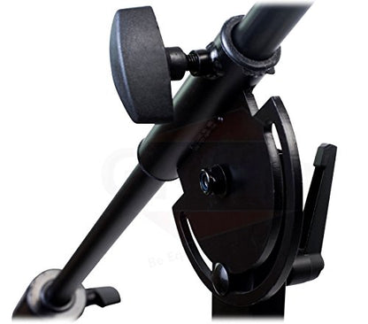 GRIFFIN Rolling Studio Mic Boom Stands with Wheels (Extended XHeight Edition) 2 Pack – 11FT Telescoping Arm, Tripod Base with Casters & Mic Holder for Overhead Recording - size: 2 Pack