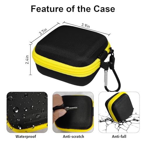 EVA Hard Case for DEWALT Wearable Bluetooth Speaker, Magnetic Clip-On DEWALT Mini-Speaker Case Fit for DEWALT Speaker Travel Protective Carrying Storage Bag (Only Box)