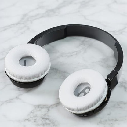 Defean Replacement Cushions Kit 2 IN1 Mesh Fabric Ear Pads + Headband Compatible with JBL Tune 600(T600BTNC 600BTNC)/660(T660NC 660NC)/670(T670NC 670NC) Headphones (White) - color: White