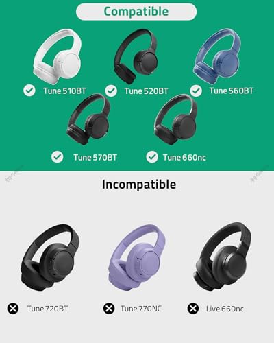 Geekria Shield Headphones Case Compatible with JBL Tune 510BT, Tune 660NC, Tune 560BT, Tune 500BT, Jr 310BT, Replacement Hard Shell Travel Carrying Bag with Cable Storage (Blue) - color: Blue
