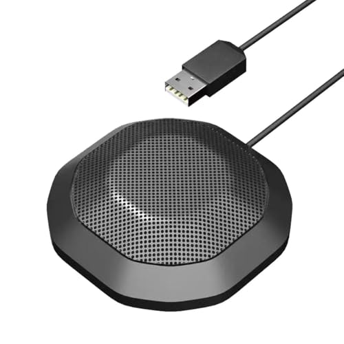 Conference USB Microphone No Speaker,Desktop Computer Mic, Noise-Canceling Technology, Plug & Play, Compatible with Windows & MacOS - style: Classic
