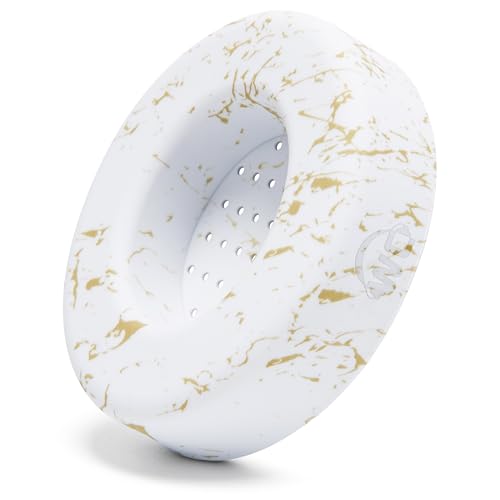 WC SweatZ Studio - Patented Covers for Beats Studio 3 (A1914) & 2 (B0500) | Made by Wicked Cushions | Made with Premium Silicone | Also fits B0501 | Gold Marble - color: Gold Marble