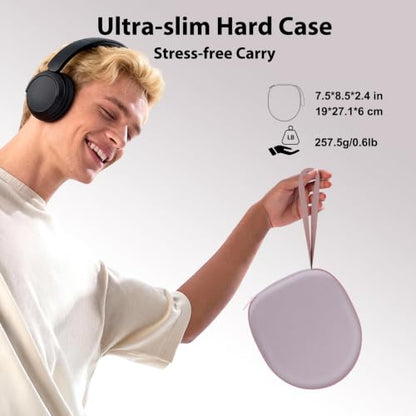 Headphone Case for TALIX/JLab/Sony/JBL/TOZO/BERIBES Etc Headphones,Mauve - color: Mauve