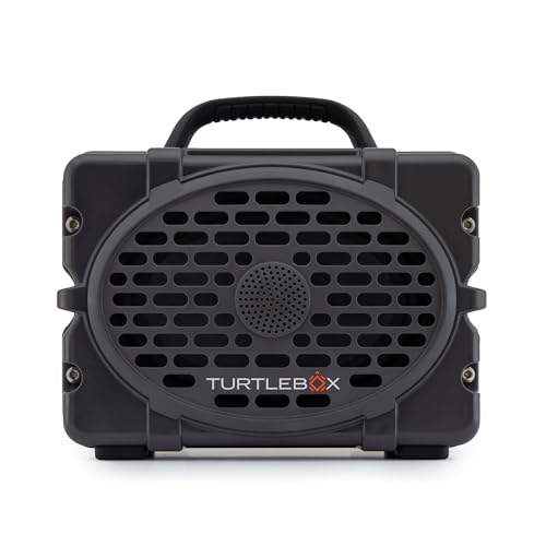 Turtlebox Original Gen 3 Outdoor Bluetooth Speaker, Waterproof, Gray - color: Gray/Black