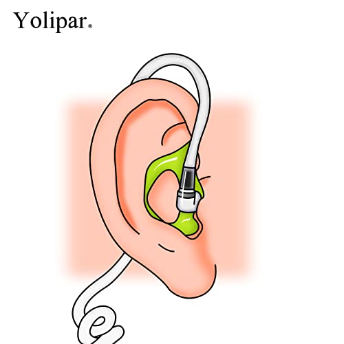 Replacement Soft Silicone Eardud Earmold for Walkie Talkie Audio Kit Air Acoustic Tube Earpiece Headset (Green, Medium(2 Pairs)) - color: Green, size: Medium 2pairs