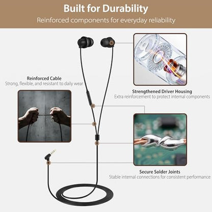 Sleep Earbuds, 3.5mm Wired Sleep Headphones with Mic, for Side Sleepers | Soft Type C Earphones with Built-in Mic, Dual-Layer Noise Isolation, Ideal for Sleep, Travel & Daily Use - style: 3.5mm jack
